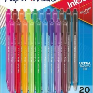 Paper Mate InkJoy 100RT Retractable Ballpoint Pens, Medium Point (1.0mm), Assorted, 20 Count